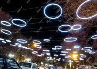 المان نوری شهری مدل "حلقه نوری" با طراحی زیبا و نصب آسان