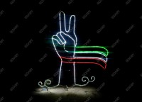 المان نوری "پیروزی" برای نورپردازی ویژه دهه فجر