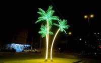 المان نخل ۳ تایی؛ جلوه‌ای هنری در فضای شهری