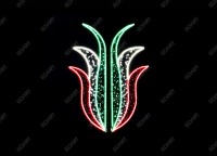المان نوری مدل "لاله پرچم"؛ نماد زیبایی و نورآرایی شهری